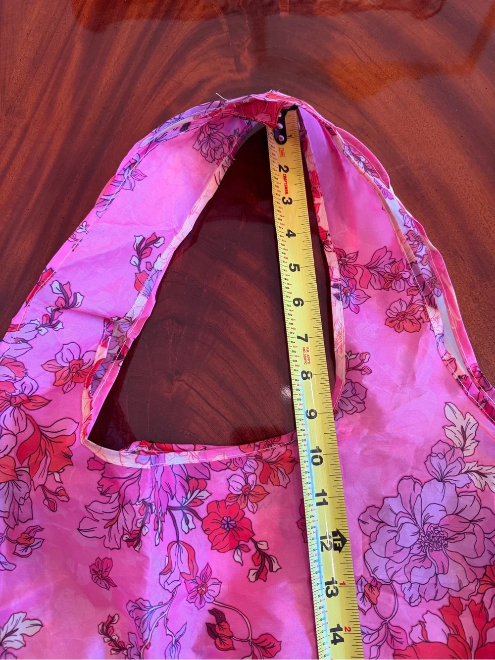 NEW Johnny Was Pink Floral Packable Reusable Tote Bag